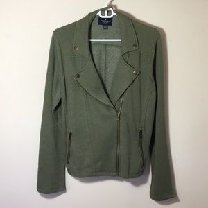 AEO green moto jacket